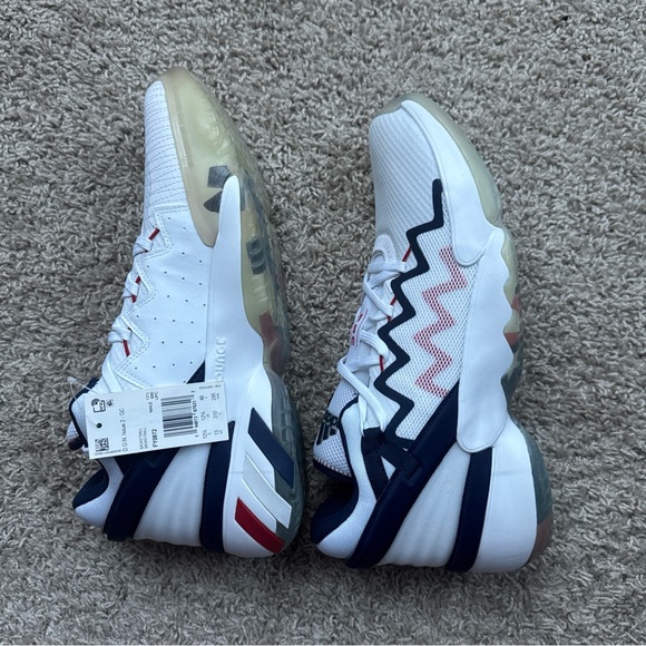 NWT Men’s Adidas D.O.N. Issue #2 GCA White/Navy Team USA FY0872 NO BOX Size 13 - Picture 11 of 15